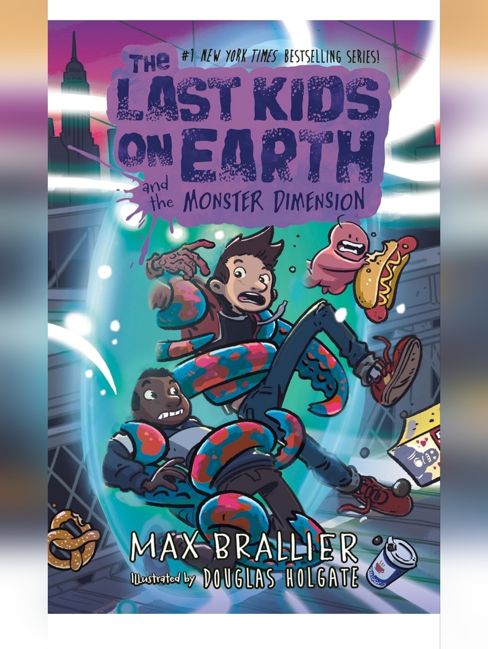 Scholastic The Last Kids on Earth — Vibrant Purple and Blue Graphic Novel Cover